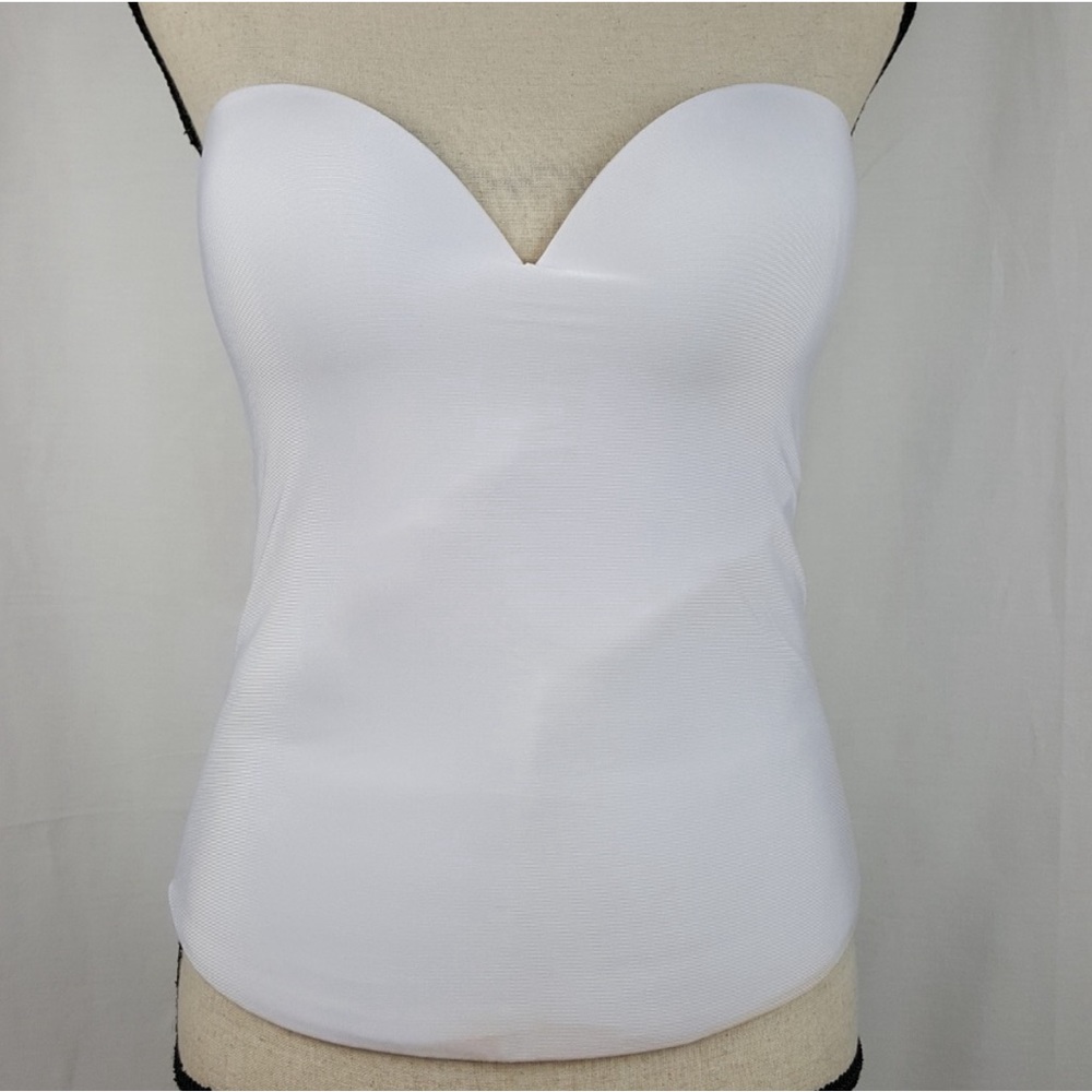 Davids Bridal 38D Bra White Bustier Shapewear